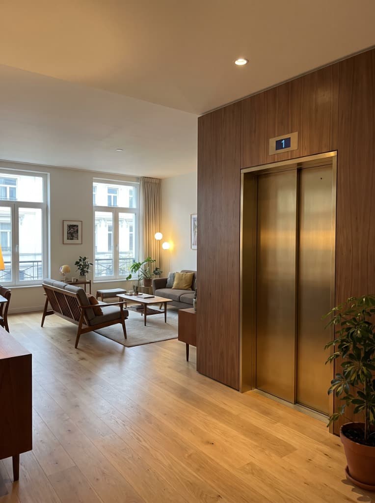 Premium elevator cabin interior